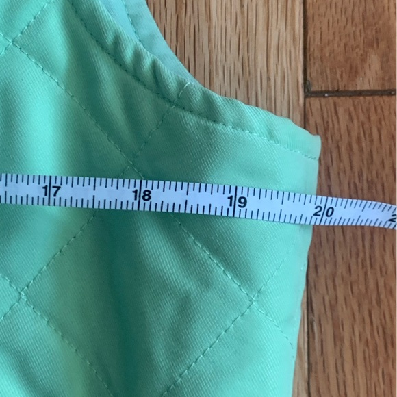 Orvis Womens M Waffle Knit Vest Full Zip Quilted Mint Lime Green Camp Sz M - Picture 14 of 16